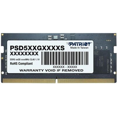 Patriot Premium Black DDR4 32GB 3200MHz Radiator (1 x 32GB, 3200 MHz, DDR4-RAM, DIMM), RAM, Schwarz Patriot Premium Black DDR4 32GB 3200MHz Radiator (1 x 32GB, 3200 MHz, DDR4-RAM, DIMM), RAM, Schwarz