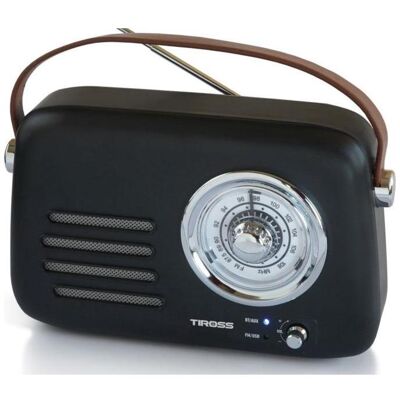Memorysolution Radio retro z odtwarzaczem BT-USB Tiross TS-465 (Bluetooth), Radio, Schwarz Memorysolution Radio retro z odtwarzaczem BT-USB Tiross TS-465 (Bluetooth), Radio, Schwarz
