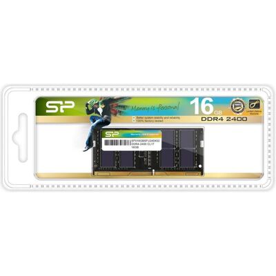 Silicon Power SP016GBSFU240X02 Speichermodul GB DDR4 (1 x 16GB, 2400 MHz, DDR4-RAM, SO-DIMM), RAM, Schwarz Silicon Power SP016GBSFU240X02 Speichermodul GB DDR4 (1 x 16GB, 2400 MHz, DDR4-RAM, SO-DIMM), RAM, Schwarz