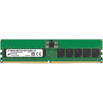 Micron RAM D5 6400 32GB ECC R (1 x 32GB, 6400 MHz, DDR5-RAM), RAM, Grün Micron RAM D5 6400 32GB ECC R (1 x 32GB, 6400 MHz, DDR5-RAM), RAM, Grün