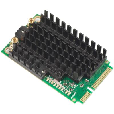 MikroTik RouterBOARD R11e-2HPnD (Mini PCI Express), Netzwerkkarte, Grün, Schwarz MikroTik RouterBOARD R11e-2HPnD (Mini PCI Express), Netzwerkkarte, Grün, Schwarz
