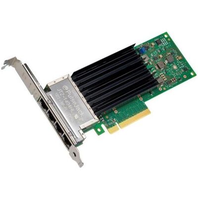 Intel NIC/PCiE up to 10Gb RJ45 x 4 OEM (PCI-E x8), Netzwerkkarte, Grün, Schwarz, Silber Intel NIC/PCiE up to 10Gb RJ45 x 4 OEM (PCI-E x8), Netzwerkkarte, Grün, Schwarz, Silber