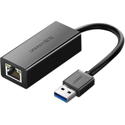Ugreen USB 3.0 to RJ45 Network Adapter CR111, Gigabit Ethernet (Black) (USB 3.0, RJ45 Gigabit Ethernet (1x)), Netzwerkadapter, Schwarz Ugreen USB 3.0 to RJ45 Network Adapter CR111, Gigabit Ethernet (Black) (USB 3.0, RJ45 Gigabit Ethernet (1x)), Netzwerkadapter, Schwarz