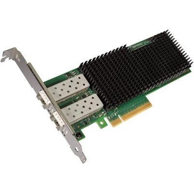 Intel NIC/PCiE up to 25Gb SFP+x 2 OEM (PCI Express 3.0 x8), Netzwerkkarte, Silber, Schwarz Intel NIC/PCiE up to 25Gb SFP+x 2 OEM (PCI Express 3.0 x8), Netzwerkkarte, Silber, Schwarz