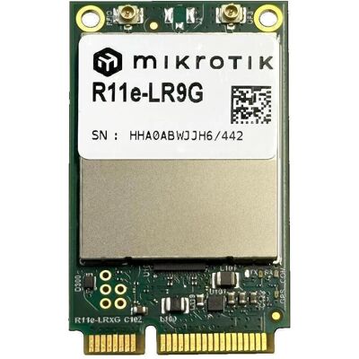 MikroTik R11e-LR9G, LoRa miniPCI-e-Karte für 902-928MHz (Mini PCI Express), Netzwerkkarte, Schwarz MikroTik R11e-LR9G, LoRa miniPCI-e-Karte für 902-928MHz (Mini PCI Express), Netzwerkkarte, Schwarz