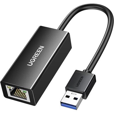 Ugreen CR111 (USB, USB 3.0, RJ45 (1x)), Netzwerk Adapter, Schwarz Ugreen CR111 (USB, USB 3.0, RJ45 (1x)), Netzwerk Adapter, Schwarz