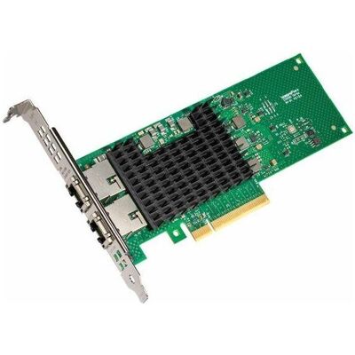 Intel NIC/PCiE up to 10Gb RJ45 x 2 OEM (PCI Express 3.0 x8), Netzwerkkarte, Grün, Schwarz, Silber Intel NIC/PCiE up to 10Gb RJ45 x 2 OEM (PCI Express 3.0 x8), Netzwerkkarte, Grün, Schwarz, Silber
