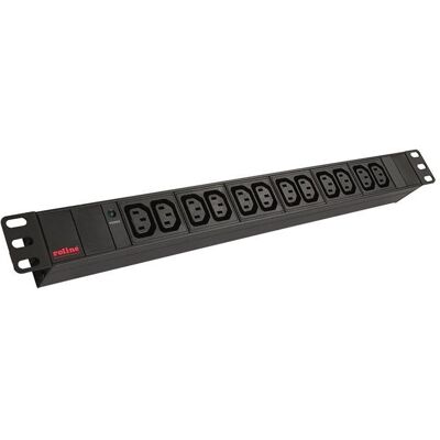 Roline 30.18.9006 - 11 AC-Ausgänge - C13-Koppler - 250 V - 50 - 60 Hz - Schwarz - 44,4, USV Zubehör Roline 30.18.9006 - 11 AC-Ausgänge - C13-Koppler - 250 V - 50 - 60 Hz - Schwarz - 44,4, USV Zubehör