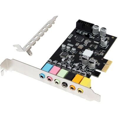 Conceptronic Sound PCIe-Karte 7.1CH S/PDIF bis 24Bit/192kHz, Soundkarte, Schwarz Conceptronic Sound PCIe-Karte 7.1CH S/PDIF bis 24Bit/192kHz, Soundkarte, Schwarz