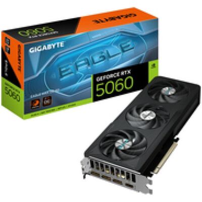 Gigabyte RTX5060 EAGLE Max OC 8GB GDDR7 HDMI 3xDP (8 GB, GDDR7), Grafikkarte, Schwarz Gigabyte RTX5060 EAGLE Max OC 8GB GDDR7 HDMI 3xDP (8 GB, GDDR7), Grafikkarte, Schwarz