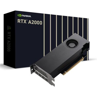 PNY RTX A2000 (6 GB, GDDR6), Grafikkarte, Schwarz PNY RTX A2000 (6 GB, GDDR6), Grafikkarte, Schwarz