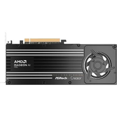 ASRock Radeon AI PRO R9700 Creator (32 GB, GDDR6), Grafikkarte, Schwarz ASRock Radeon AI PRO R9700 Creator (32 GB, GDDR6), Grafikkarte, Schwarz