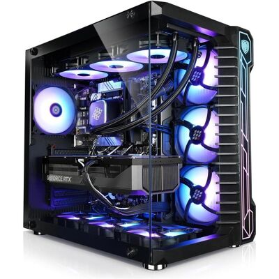 Kiebel Panorama XL IX (2000 GB, 32 GB, AMD Ryzen 7 9700X, GeForce RTX 5070 Ti), PC, Schwarz Kiebel Panorama XL IX (2000 GB, 32 GB, AMD Ryzen 7 9700X, GeForce RTX 5070 Ti), PC, Schwarz