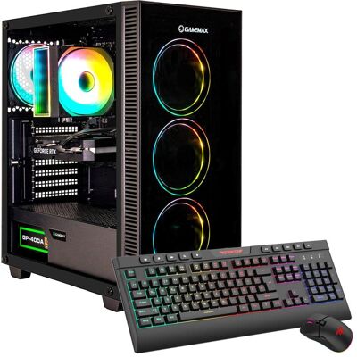 GameMax Draco XD 7969 Ryzen 7 5700X 16GB 480GB SSD RTX 5060 (480 GB, 16 GB), PC, Schwarz GameMax Draco XD 7969 Ryzen 7 5700X 16GB 480GB SSD RTX 5060 (480 GB, 16 GB), PC, Schwarz