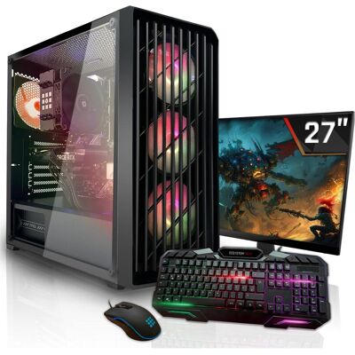 Systemtreff Gaming PC G254928 (512 GB, 16 GB, AMD Ryzen 7 5700), PC, Schwarz Systemtreff Gaming PC G254928 (512 GB, 16 GB, AMD Ryzen 7 5700), PC, Schwarz