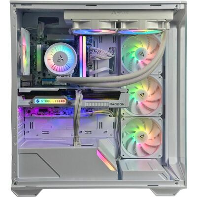 1foTrade Unité Centrale Gaming Line - Andromeda Core (FreeDOS) (1000 GB, 32 GB, Radeon RX 9060 XT), PC, Weiss 1foTrade Unité Centrale Gaming Line - Andromeda Core (FreeDOS) (1000 GB, 32 GB, Radeon RX 9060 XT), PC, Weiss