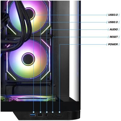 Kiebel Panorama curve 12 (1000 GB, 32 GB, Intel Core i9-12900KF, GeForce RTX 5060 Ti), PC, Schwarz Kiebel Panorama curve 12 (1000 GB, 32 GB, Intel Core i9-12900KF, GeForce RTX 5060 Ti), PC, Schwarz