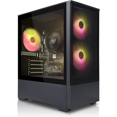 SYSTEMTREFF Gaming PC G255305 (512 GB, 16 GB, Radeon RX 7600), PC, Schwarz SYSTEMTREFF Gaming PC G255305 (512 GB, 16 GB, Radeon RX 7600), PC, Schwarz