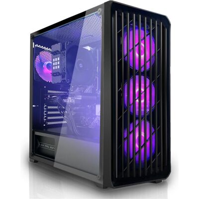 Systemtreff Gaming PC G255343 (512 GB, 16 GB, Intel Core i7-13700F, Radeon RX 7600), PC, Schwarz Systemtreff Gaming PC G255343 (512 GB, 16 GB, Intel Core i7-13700F, Radeon RX 7600), PC, Schwarz