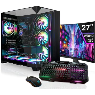 SYSTEMTREFF Gaming PC G255223 (2000 GB, 32 GB, AMD Ryzen 9 9900X), PC, Schwarz SYSTEMTREFF Gaming PC G255223 (2000 GB, 32 GB, AMD Ryzen 9 9900X), PC, Schwarz