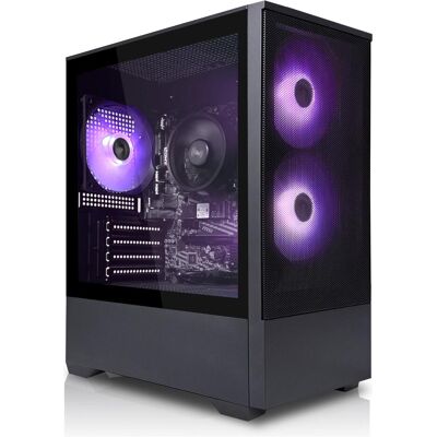 Systemtreff Office PC G254239 (512 GB, 16 GB, Intel Core i3-14100, GeForce GT 710), PC, Schwarz Systemtreff Office PC G254239 (512 GB, 16 GB, Intel Core i3-14100, GeForce GT 710), PC, Schwarz