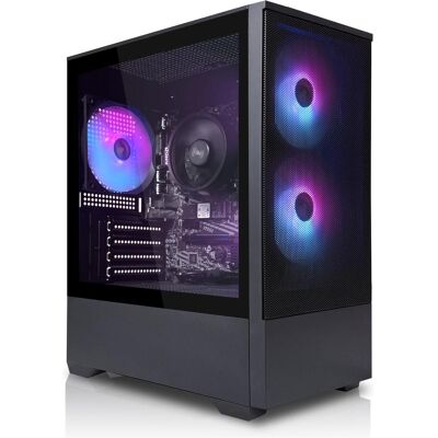 SYSTEMTREFF Gaming PC G254322 (512 GB, 16 GB, Radeon RX 7600), PC, Schwarz SYSTEMTREFF Gaming PC G254322 (512 GB, 16 GB, Radeon RX 7600), PC, Schwarz