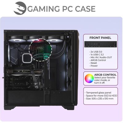 SEDATECH - UCCT602I2I1HF - Intel i5-12400F - Desktop-PC SEDATECH - UCCT602I2I1HF - Intel i5-12400F - Desktop-PC