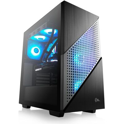CSL Gaming PC M10190 (1000 GB, 32 GB, AMD Ryzen 7 7800X3D, GeForce RTX 4070), PC, Schwarz CSL Gaming PC M10190 (1000 GB, 32 GB, AMD Ryzen 7 7800X3D, GeForce RTX 4070), PC, Schwarz