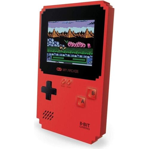 MyArcade Pixel Classic Retro Konsole, Retro Gaming, Rot