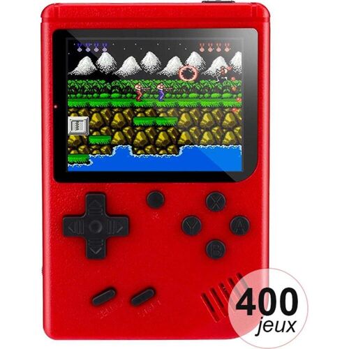 VR Shinecon Handheld Retro-Konsole mit 400 Spielen, Retro Gaming, Rot