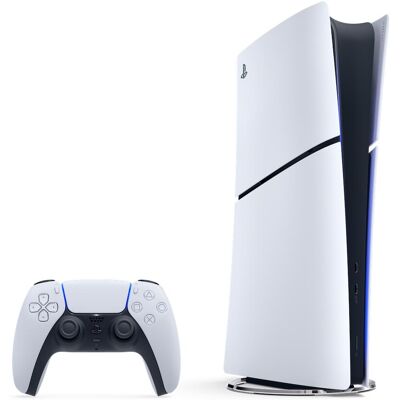 Sony Playstation 5 Slim Digital Edition, Spielkonsole, Schwarz, Weiss Sony Playstation 5 Slim Digital Edition, Spielkonsole, Schwarz, Weiss