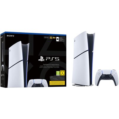 Sony PlayStation 5 Slim Digital Edition, Spielkonsole, Weiss, Schwarz Sony PlayStation 5 Slim Digital Edition, Spielkonsole, Weiss, Schwarz