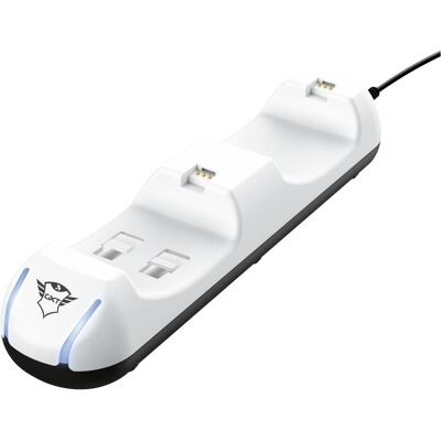 Trust Controller Ladestation GXT 251 Duo für PS5 (PS5), Gaming Controller Zubehör, Schwarz, Weiss Trust Controller Ladestation GXT 251 Duo für PS5 (PS5), Gaming Controller Zubehör, Schwarz, Weiss