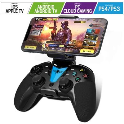 Spirit Of Gamer Predator Wireless Controller kompatibel mit iOS Apple TV/Android und Android TV/ PC-Gaming/ PS4/PS3 (Android, iOS, PC, PS3, PS4), Gaming Controller, Schwarz Spirit Of Gamer Predator Wireless Controller kompatibel mit iOS Apple TV/Android und Android TV/ PC-Gaming/ PS4/PS3 (Android, iOS, PC, PS3, PS4), Gaming Controller, Schwarz