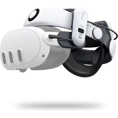 Bobovr S3 PRO Battery Relief Strap for Meta Quest 3, Zubehör VR + AR, Schwarz, Weiss Bobovr S3 PRO Battery Relief Strap for Meta Quest 3, Zubehör VR + AR, Schwarz, Weiss