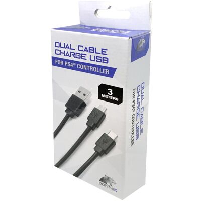 Panthek PlayStation 4 Doppel-Ladekabel (PS4, Xbox One S), Gaming Controller Zubehör, Schwarz Panthek PlayStation 4 Doppel-Ladekabel (PS4, Xbox One S), Gaming Controller Zubehör, Schwarz