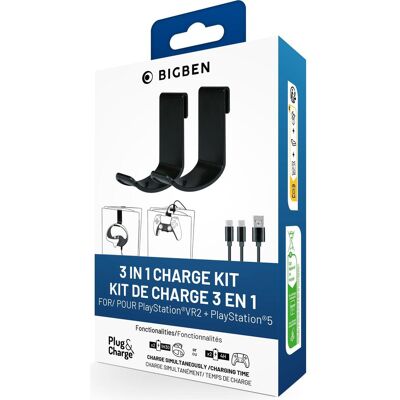 Bigben Playstation VR2 Charge Kit (PS5), Gaming Controller Zubehör, Schwarz Bigben Playstation VR2 Charge Kit (PS5), Gaming Controller Zubehör, Schwarz