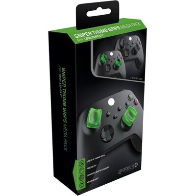 Gioteck SMPXBX-11-MU Gaming-Controller-Zubehör Daumensticks (Xbox Series X), Gaming Controller Zubehör, Schwarz, Grün Gioteck SMPXBX-11-MU Gaming-Controller-Zubehör Daumensticks (Xbox Series X), Gaming Controller Zubehör, Schwarz, Grün