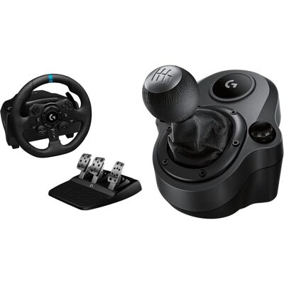 Morele Kierownica Logitech G923 PS5/PS4/PC (941-000149) + Shifter G29, G920 Driving Force (941-000130) (PC, PS4, PS5), Gaming Controller, Schwarz Morele Kierownica Logitech G923 PS5/PS4/PC (941-000149) + Shifter G29, G920 Driving Force (941-000130) (PC, PS4, PS5), Gaming Controller, Schwarz