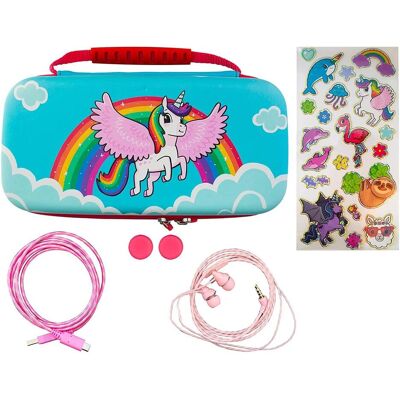 IMP Switch Over the Rainbow Unicorn 7-in-1 Case OLED Switch (Switch), Weiteres Gaming Zubehör, Mehrfarbig IMP Switch Over the Rainbow Unicorn 7-in-1 Case OLED Switch (Switch), Weiteres Gaming Zubehör, Mehrfarbig