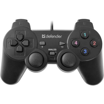 Defender Gamepad Omega (64247) (PC), Gaming Controller, Schwarz Defender Gamepad Omega (64247) (PC), Gaming Controller, Schwarz