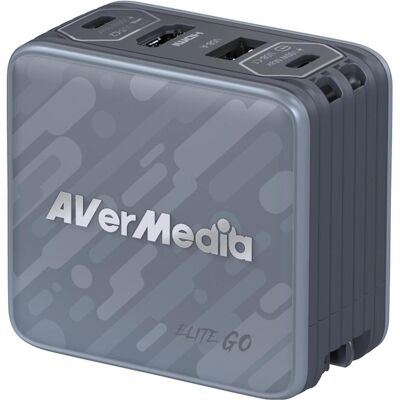 AVerMedia Ladedock, EliteGO (GC313Pro) Black, 100W GaN, HD, Game Recorder, Schwarz AVerMedia Ladedock, EliteGO (GC313Pro) Black, 100W GaN, HD, Game Recorder, Schwarz