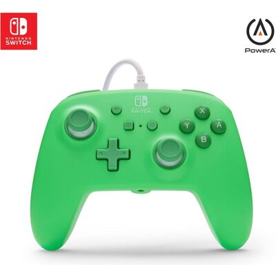 PowerA - Verbesserter Kabelgebundener Controller für Nintendo Switch - Meerschaumgrün (Switch), Gaming Controller, Grün PowerA - Verbesserter Kabelgebundener Controller für Nintendo Switch - Meerschaumgrün (Switch), Gaming Controller, Grün