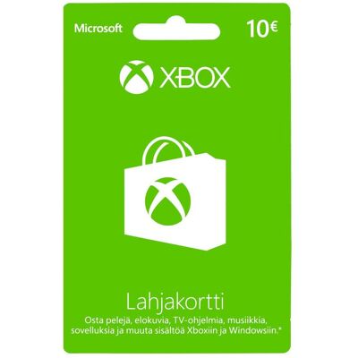 Microsoft Xbox / Windows lahjakortti 10 euroa, aktivointikortti (Windows, Xbox One S), Gaming Controller Zubehör Microsoft Xbox / Windows lahjakortti 10 euroa, aktivointikortti (Windows, Xbox One S), Gaming Controller Zubehör