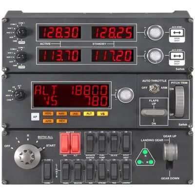 Logitech G Saitek Pro Flight Radio Panel (PC), Gaming Controller, Schwarz Logitech G Saitek Pro Flight Radio Panel (PC), Gaming Controller, Schwarz