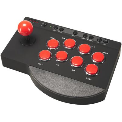 Subsonic Arcade-Joystick (PC, PS3, PS4, Xbox One S, Xbox One X, Xbox Series S, Xbox Series X), Gaming Controller, Schwarz, Rot Subsonic Arcade-Joystick (PC, PS3, PS4, Xbox One S, Xbox One X, Xbox Series S, Xbox Series X), Gaming Controller, Schwarz, Rot
