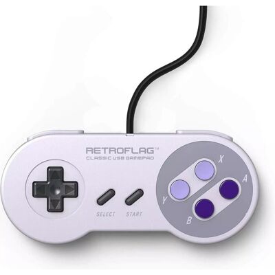 Retroflag Classic Wired Controller - SNES Edition Version (PC, Raspberry Pi 3, Switch), Gaming Controller, Schwarz, Grau Retroflag Classic Wired Controller - SNES Edition Version (PC, Raspberry Pi 3, Switch), Gaming Controller, Schwarz, Grau