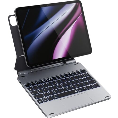 Epico Aluminium Backlit Keyboard Case, Tablet Tastatur, Silber