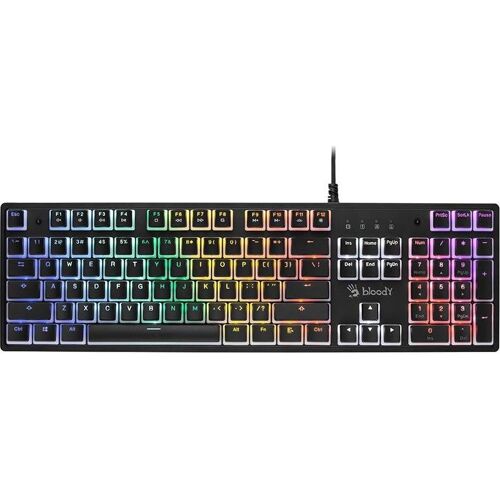 A4Tech Mechanische Tastatur BLOODY S510R Pudding (Blue Switch) (US, Kabelgebunden), Tastatur, Schwarz
