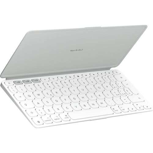 Logitech Keys-To-Go 2 (DE, iPad), Tablet Tastatur, Weiss